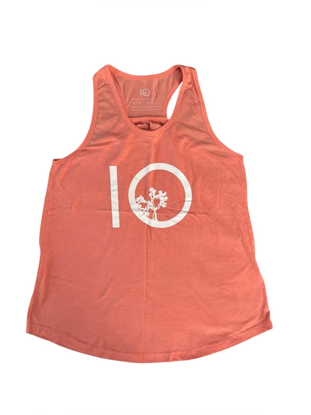 10 Tree tentree Coral Racerback Graphic Tank Top size small lightweight